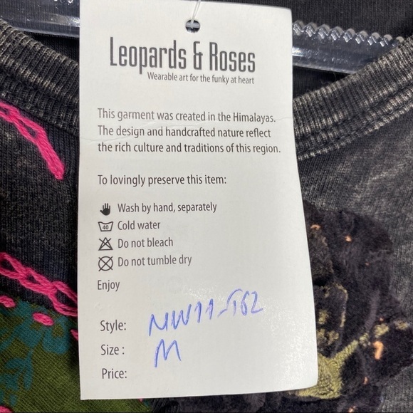 Leopards & Roses Multi Texture handcrafted - Picture 7 of 7